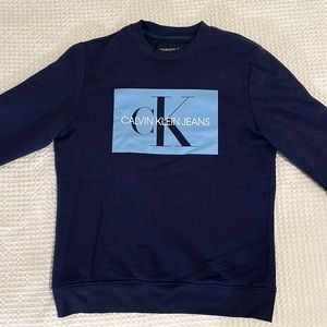 Navy Blue Calvin Klein Sweatshirt Size S